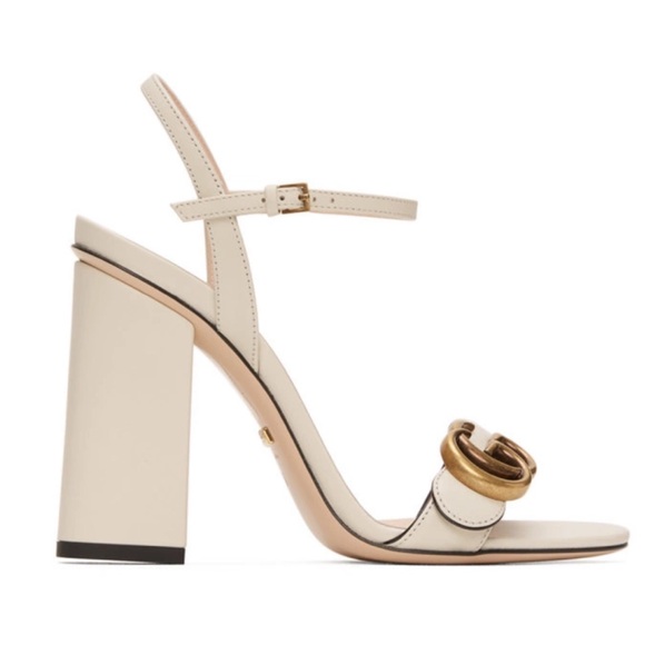 Gucci Marmont White Heels - Picture 2 of 16